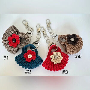 NWT Handmade Mini Flower Purse Keychain $25 EACH